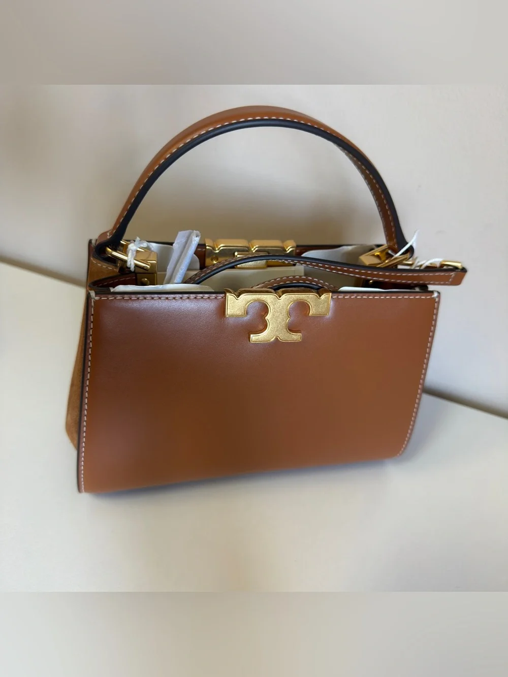 Tory Burch ELEANOR MINI SATCHEL 154816 WHISKEY 201